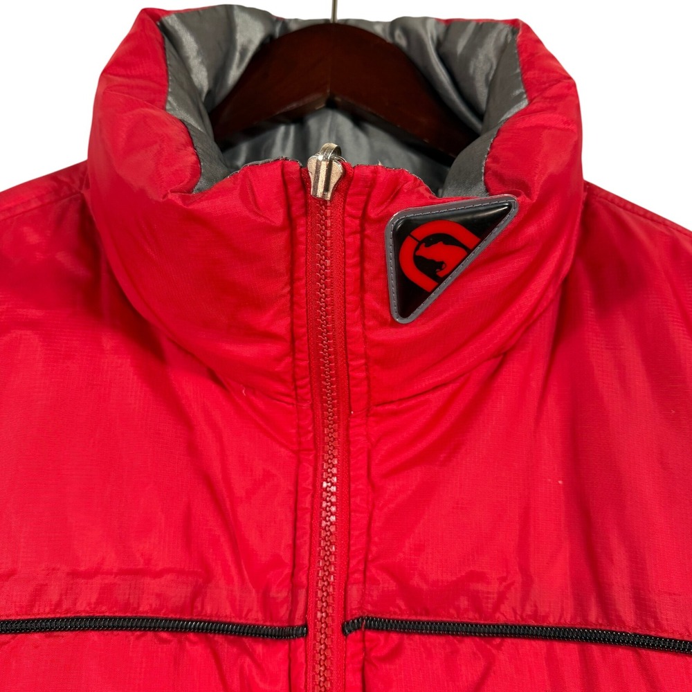 Vtg Ecko Function Reversible Red Silver Puffer Ja… - image 3